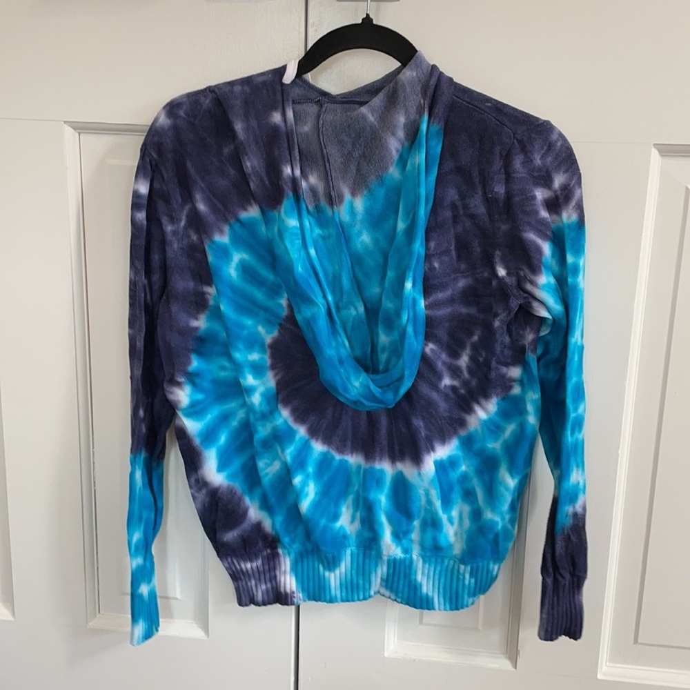 Central Park West tie dye hoodie sweater small - Picture 2 of 3